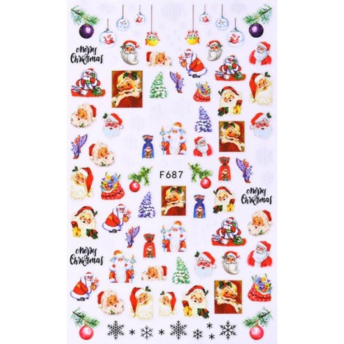 Nail Art Christmas Sticker 4